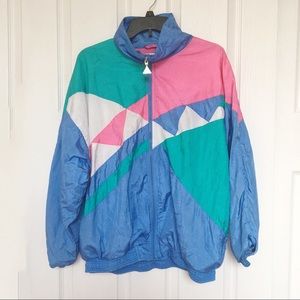 Casual Isle 80s/90s Windbreaker Jacket-Size L